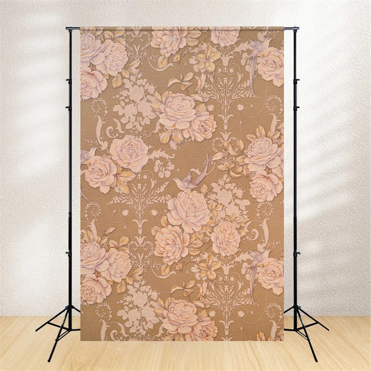 Toile de Fond Beaux-Arts Élégance Baroque Royale Florale GTY-100