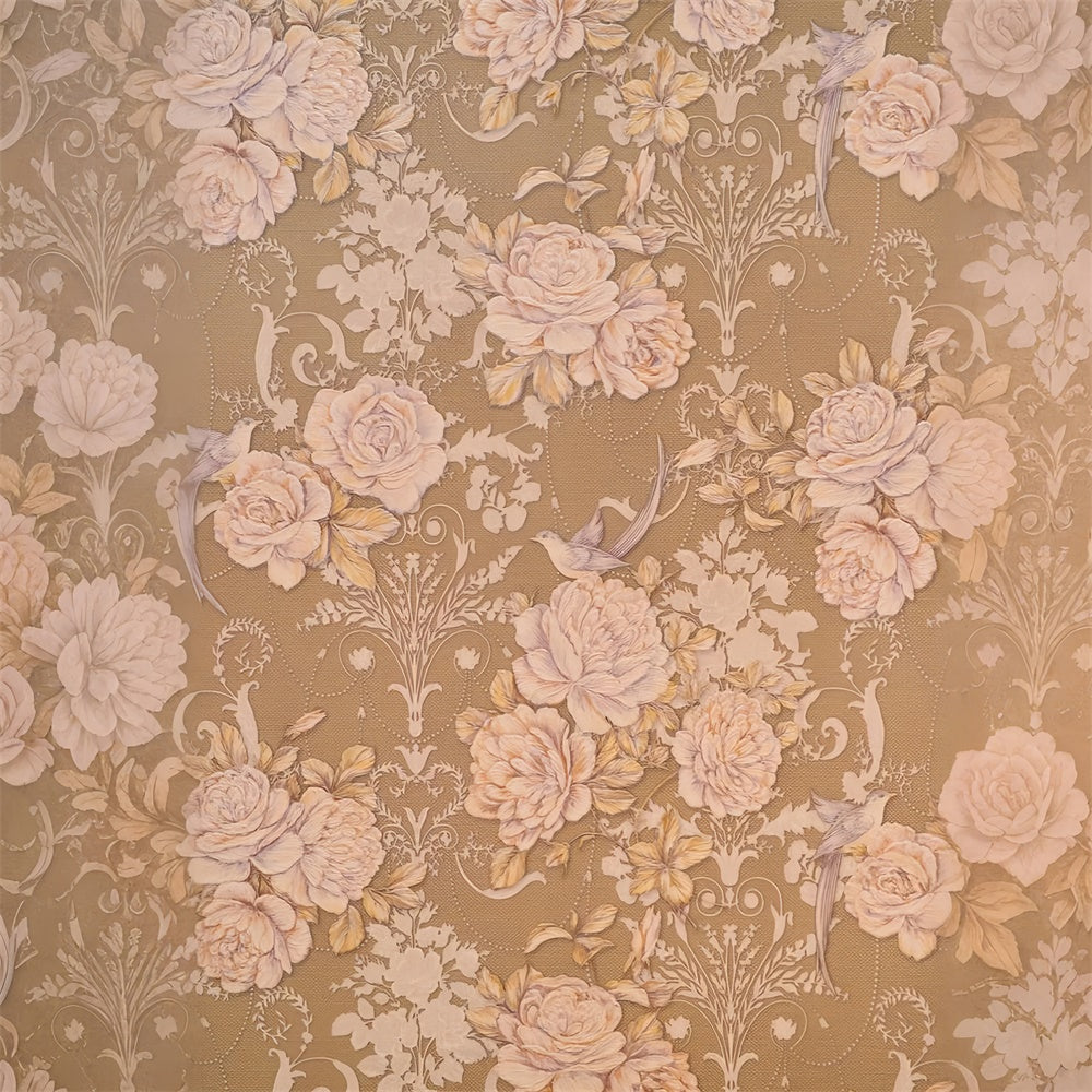 Toile de Fond Beaux-Arts Élégance Baroque Royale Florale GTY-100