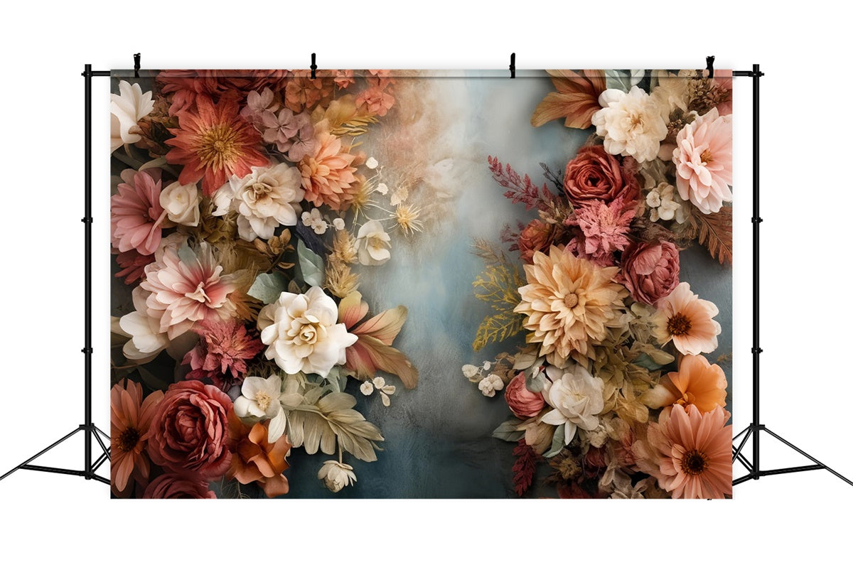 Toile de Fond Artistique Charme Vintage Floral Raffiné GTY-105