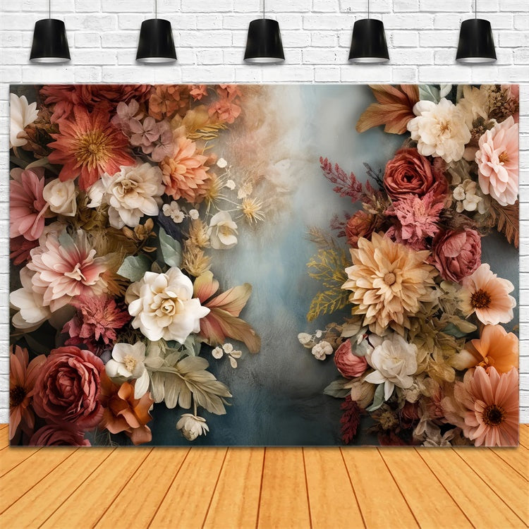 Toile de Fond Artistique Charme Vintage Floral Raffiné GTY-105