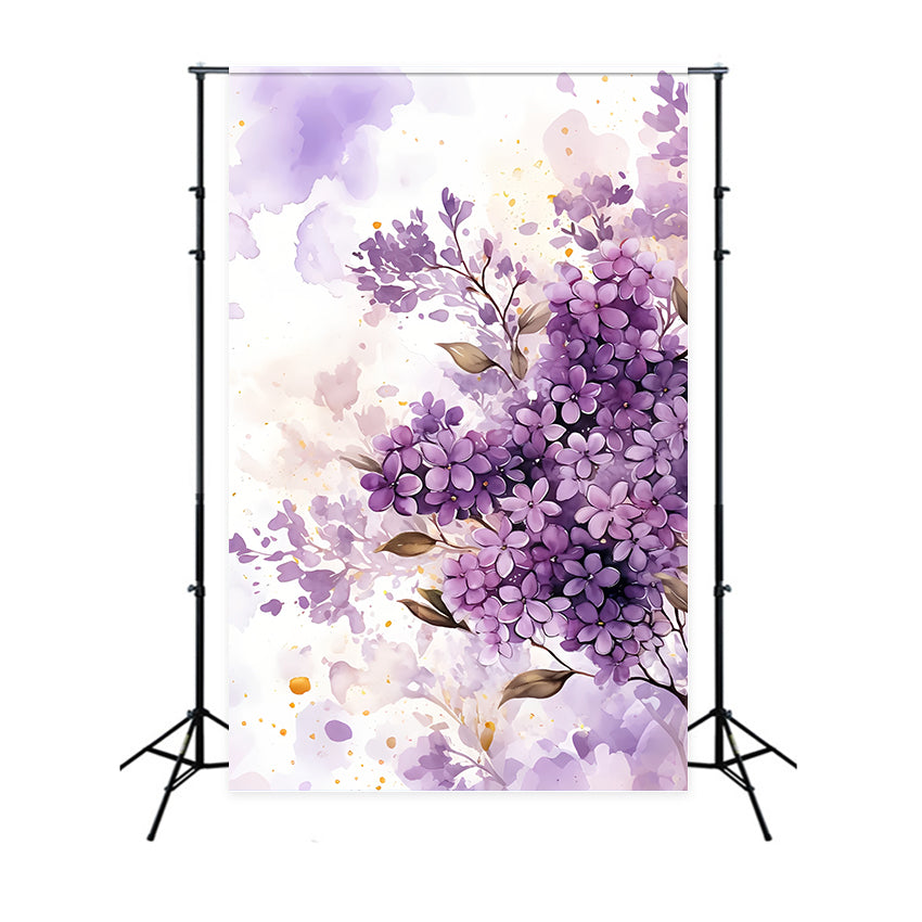 Toile de Fond Beaux-Arts Rêve Aquarelle Lilas GTY-106
