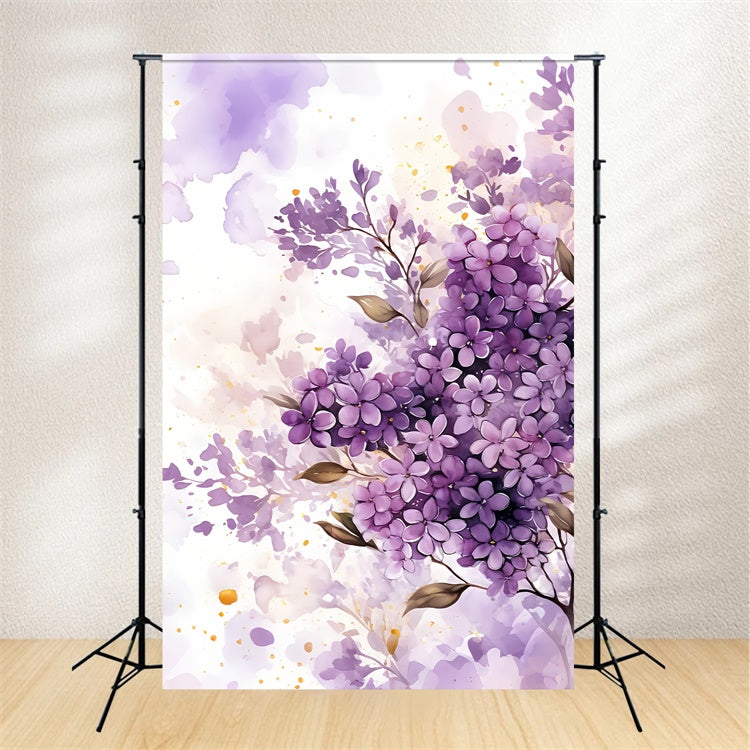 Toile de Fond Beaux-Arts Rêve Aquarelle Lilas GTY-106