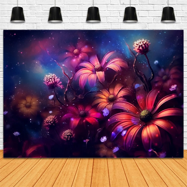 Toile de Fond Beaux-Arts Mystique Floraison de Minuit GTY-111