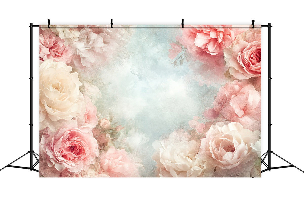Toile de Fond Photographie Beaux-Arts Douce Élégance Pivoine GTY-59