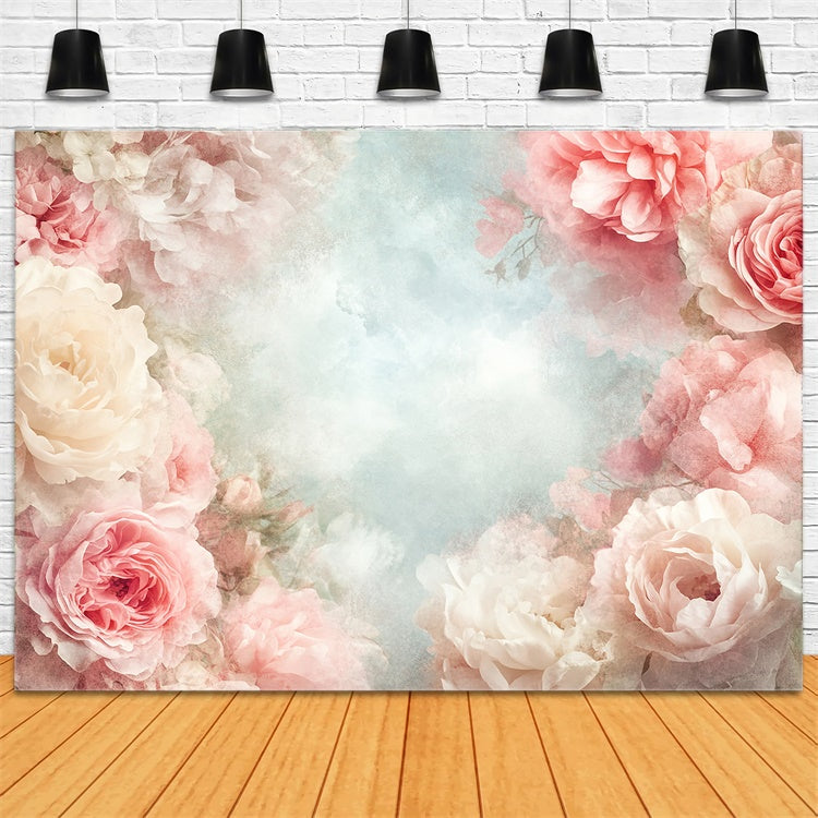 Toile de Fond Photographie Beaux-Arts Douce Élégance Pivoine GTY-59