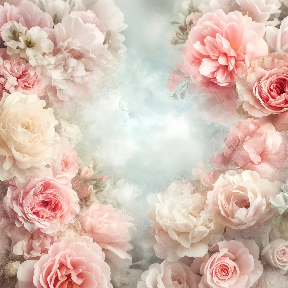 Toile de Fond Photographie Beaux-Arts Douce Élégance Pivoine GTY-59