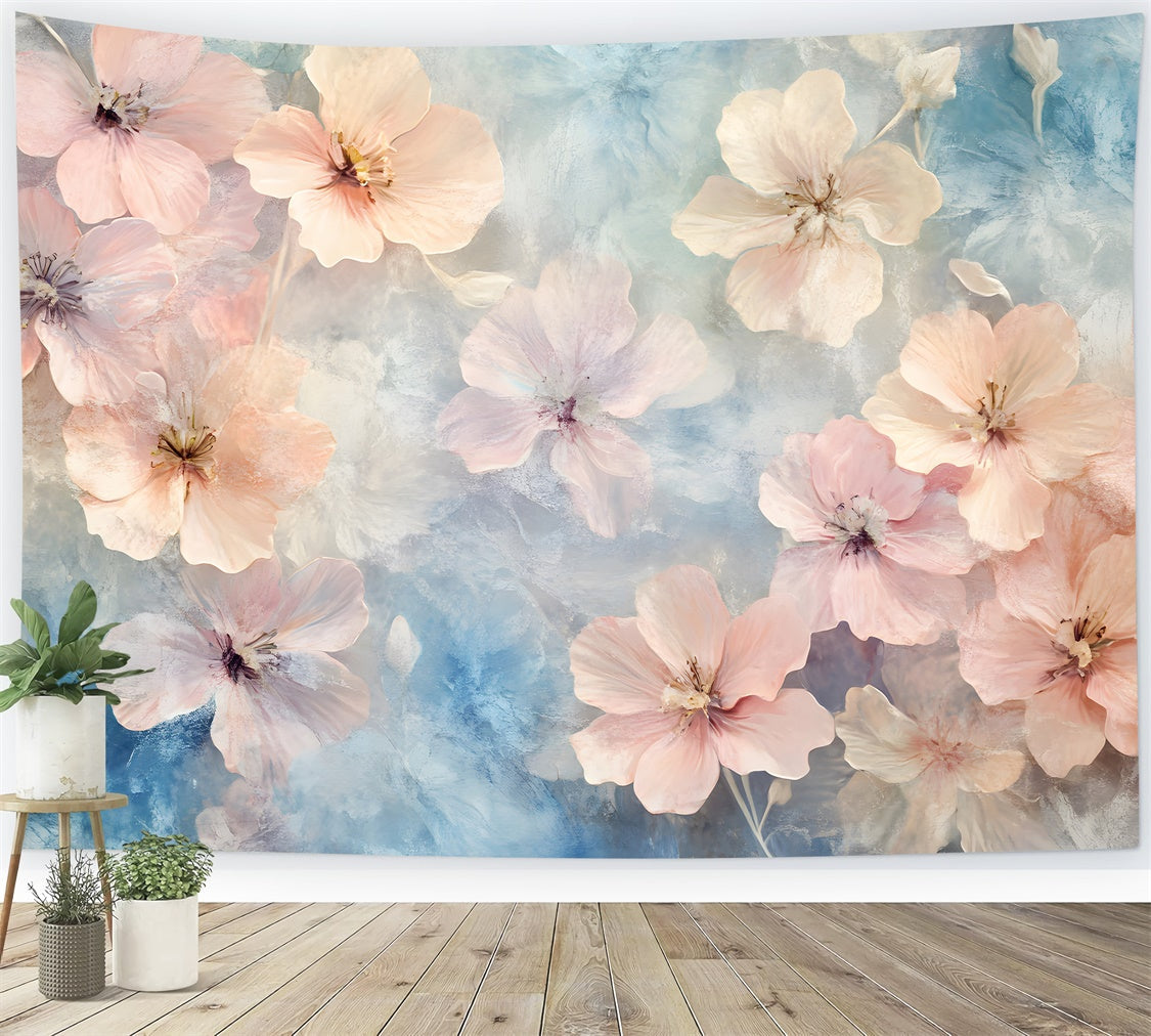 Toile de Fond Beaux-Arts Douce Fleur Aquarelle GTY-64