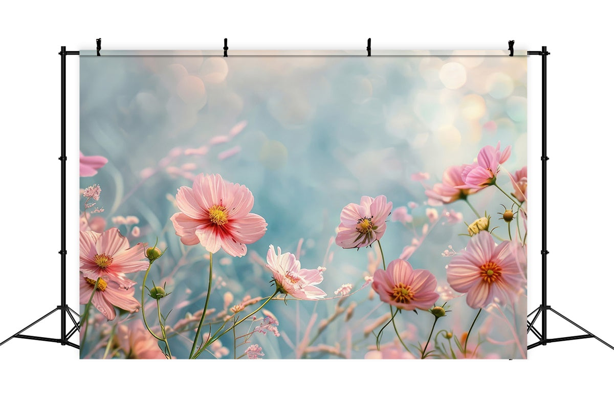 Toile de Fond Beaux-Arts Rêve Brise Florale Rose GTY-65
