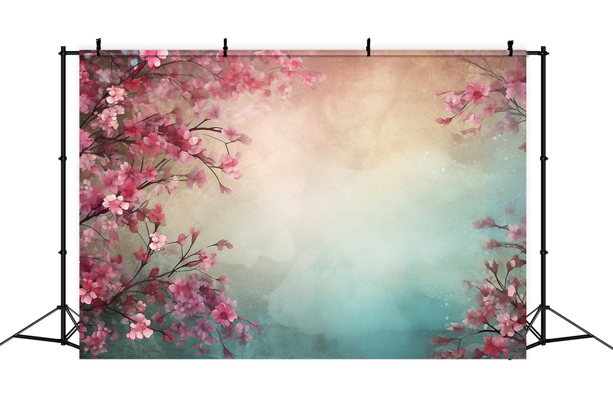 Toile de Fond Beaux-Arts Rêve de Fleurs de Cerisier Roses GTY-67