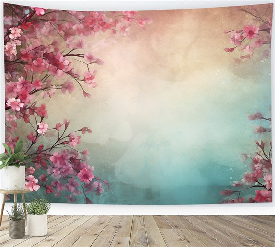 Toile de Fond Beaux-Arts Rêve de Fleurs de Cerisier Roses GTY-67
