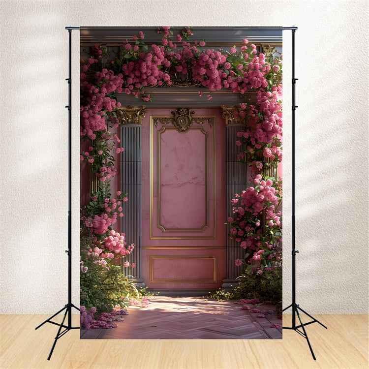 Toile de Fond Artistique Mur Floral Baroque Romantique GTY-75