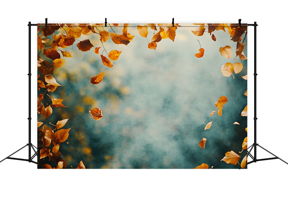 Toile de Fond Artistique Crépuscule Feuilles d’Automne GTY-87