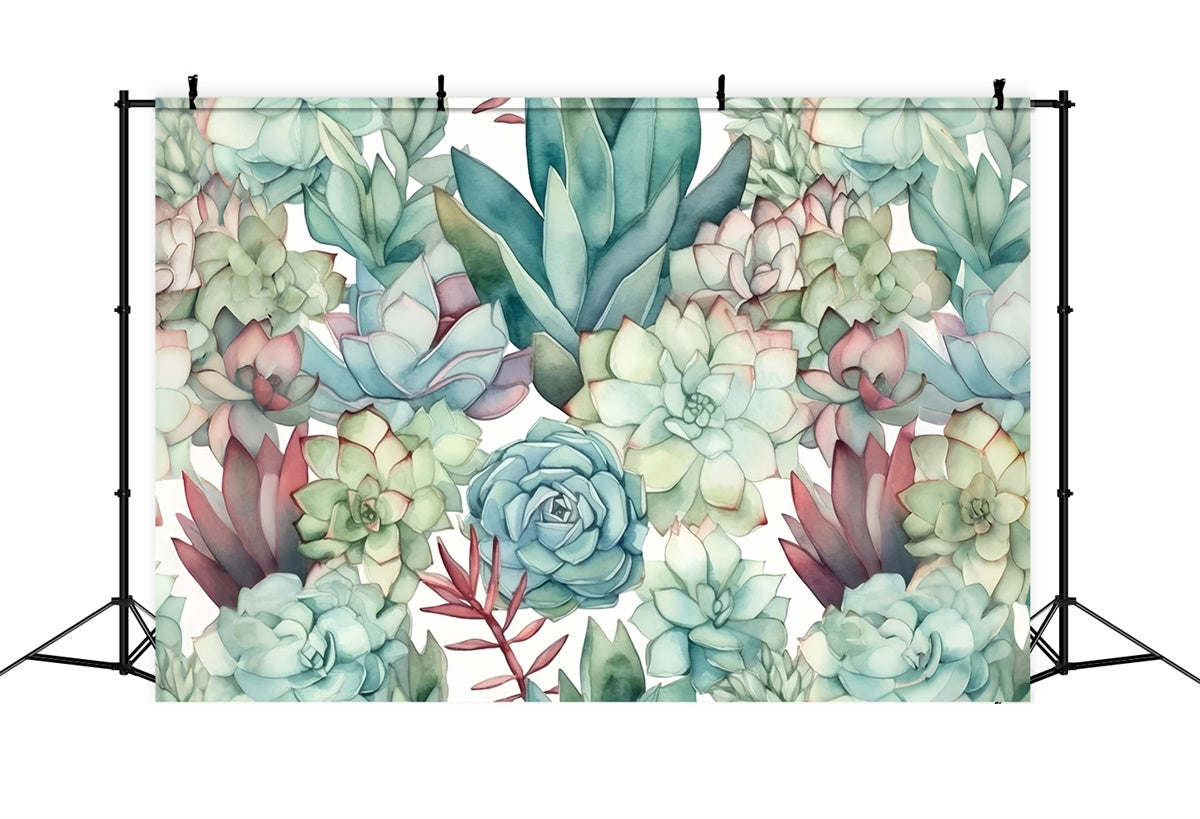 Toile de Fond Beaux-Arts Sérénité Succulente Vibrante GTY-89