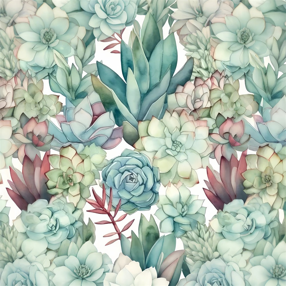 Toile de Fond Beaux-Arts Sérénité Succulente Vibrante GTY-89