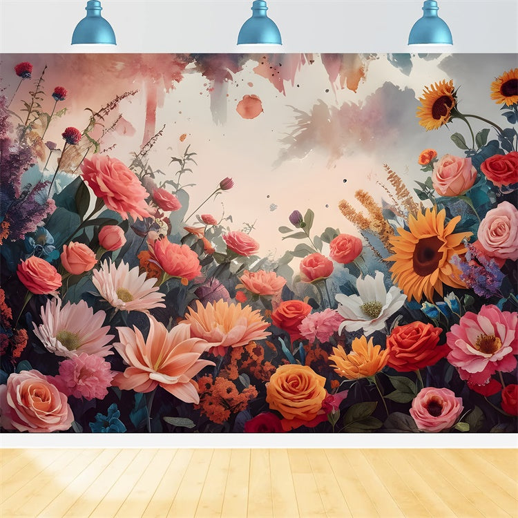 Toile de Fond Beaux-Arts Fantaisie Florale Enchantée GTY-94