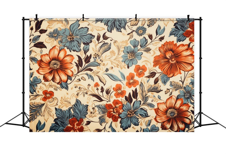 Toile de Fond Artistique Harmonie Florale Rustique GTY-95
