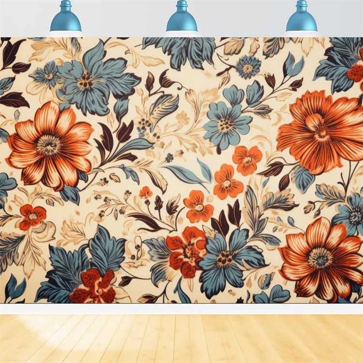 Toile de Fond Artistique Harmonie Florale Rustique GTY-95