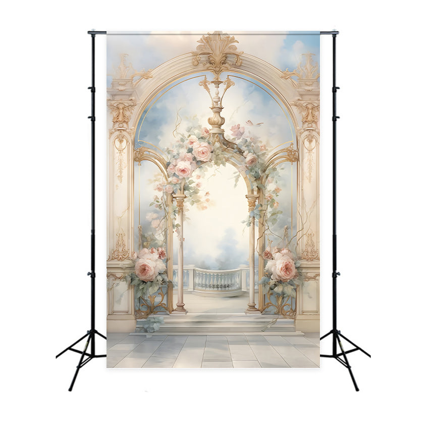 Toile de Fond Photographie Beaux-Arts Fleur Vintage Ornée GTY-97