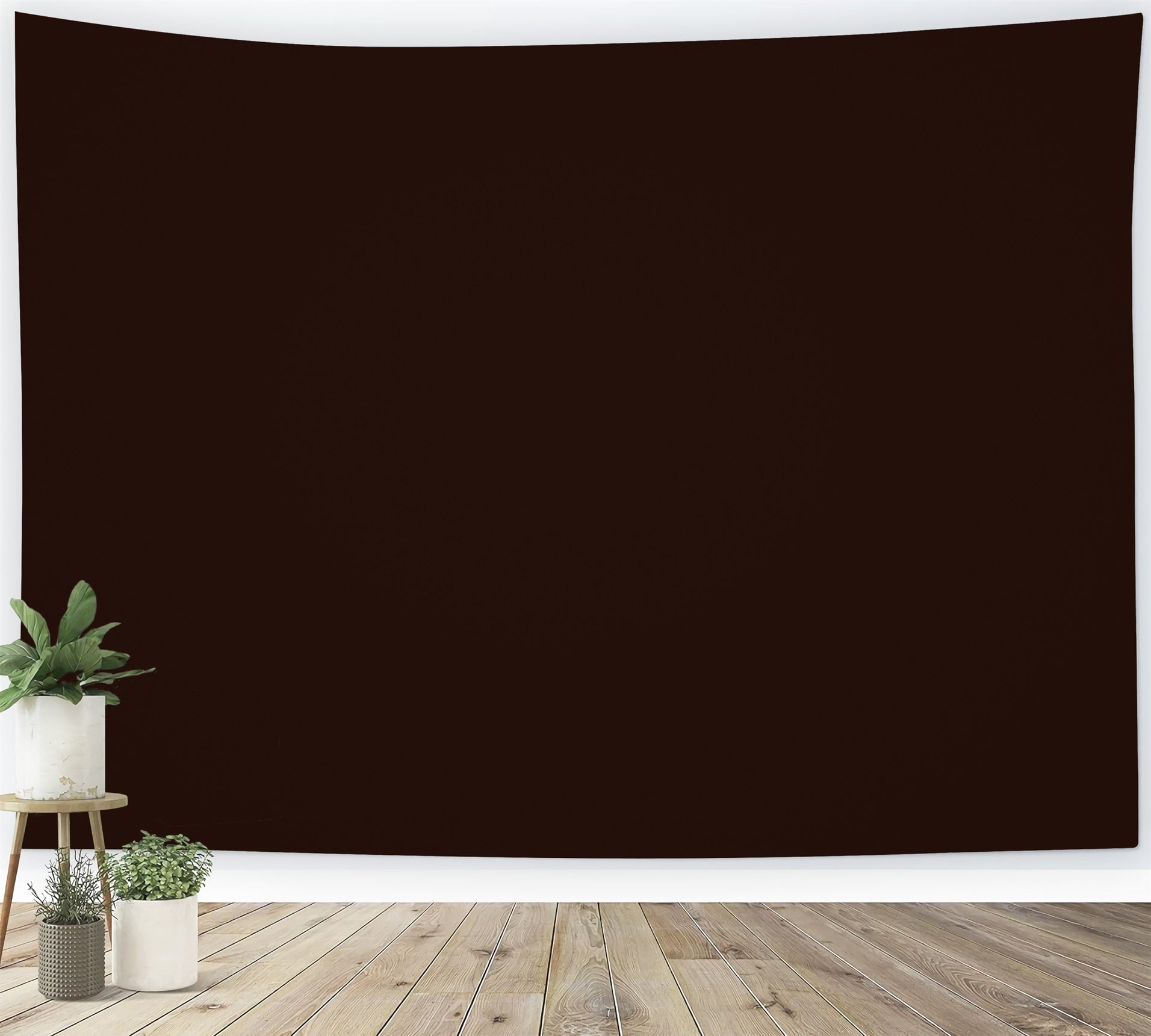 Toile de Fond Portrait Marron Chocolat Classique GTY2-127