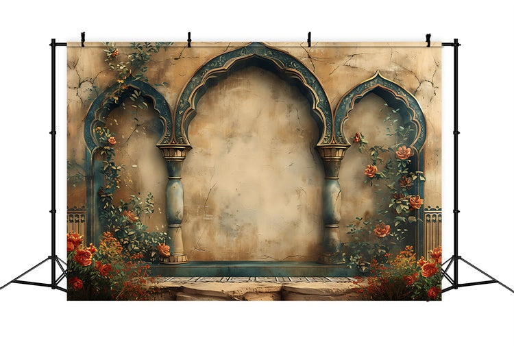 Toile de fond Maternité Arche Orientale Exotique GTY2-13