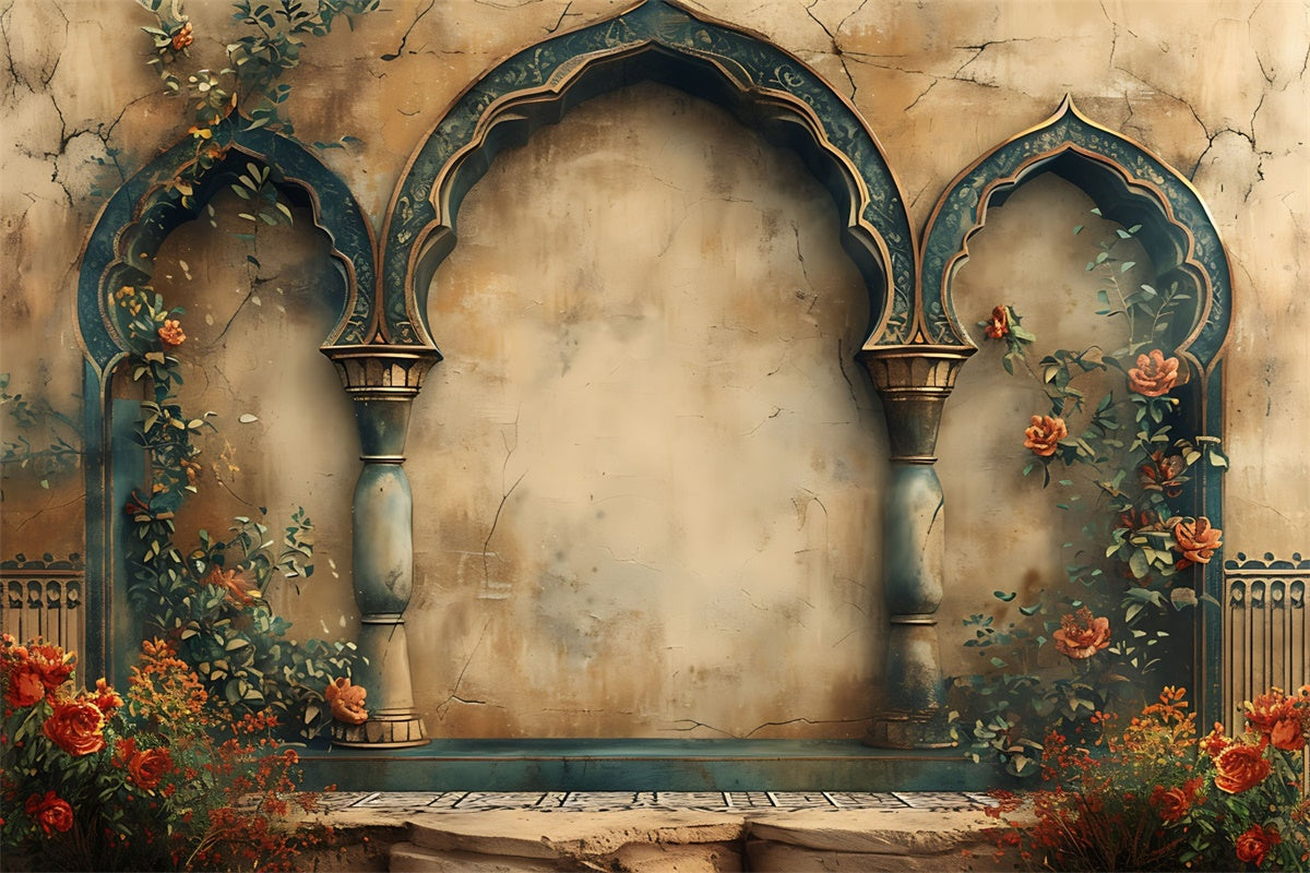 Toile de fond Maternité Arche Orientale Exotique GTY2-13