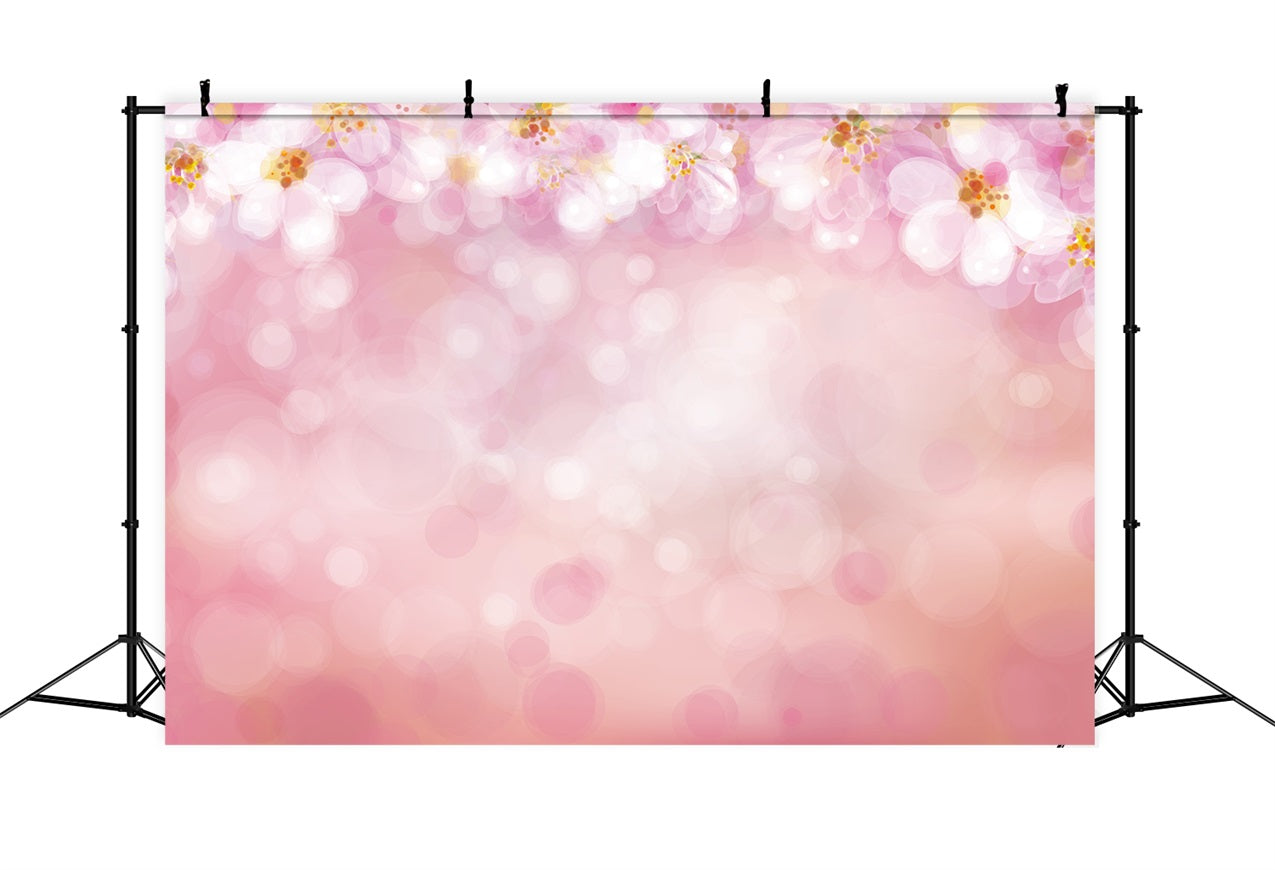 Toile de Fond Photographie Rose Bokeh Floral Portrait GTY2-136