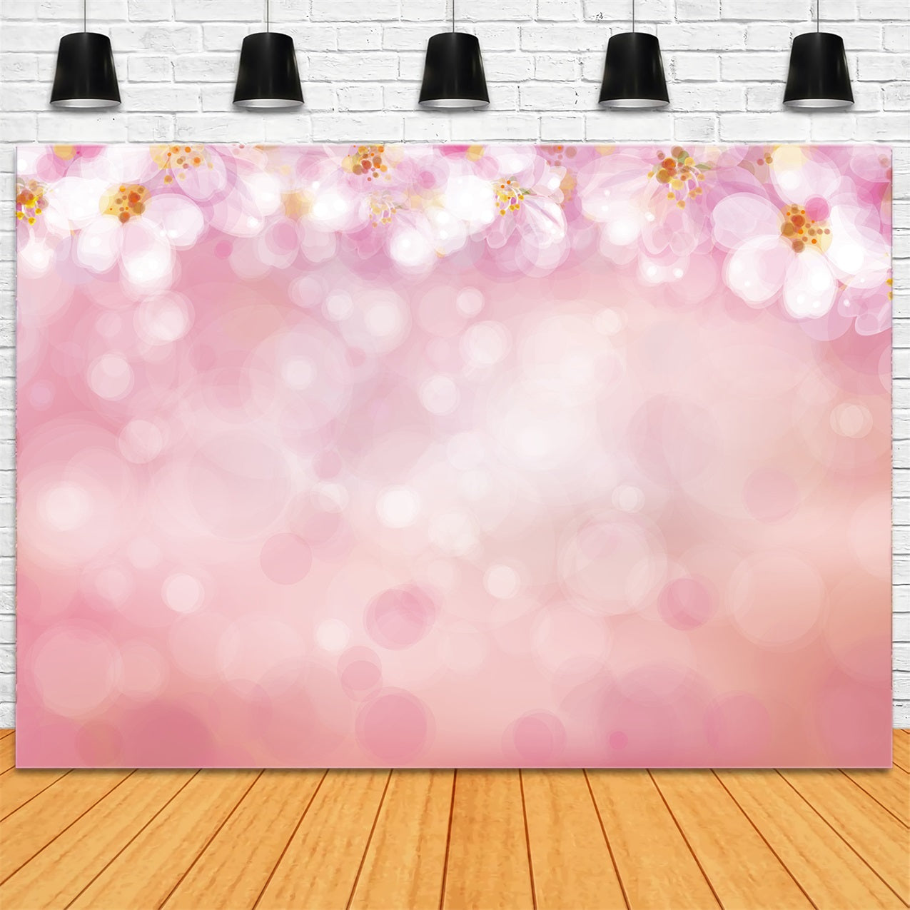 Toile de Fond Photographie Rose Bokeh Floral Portrait GTY2-136