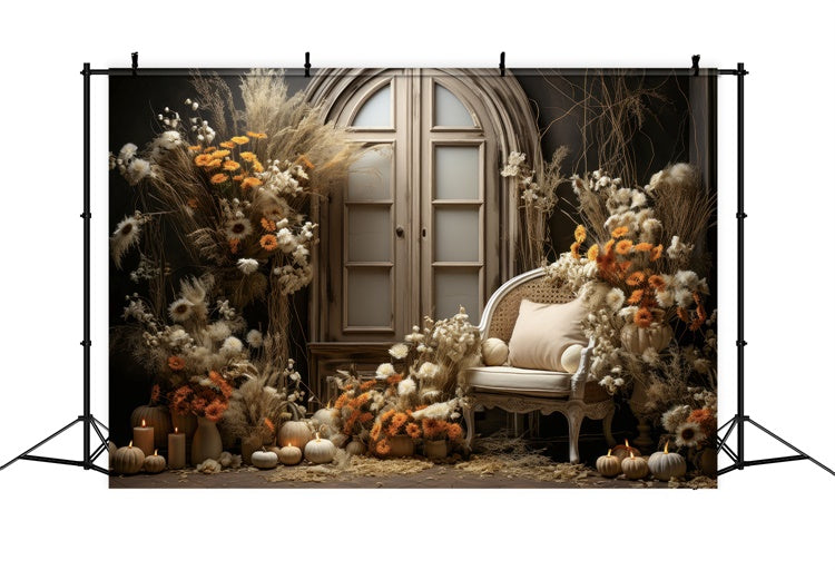 Toile de fond Maternité Entrée Florale Rustique Chaleureuse GTY2-15