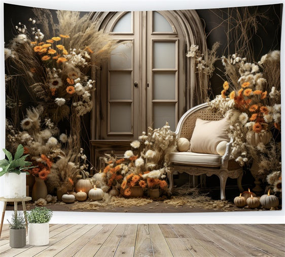 Toile de fond Maternité Entrée Florale Rustique Chaleureuse GTY2-15