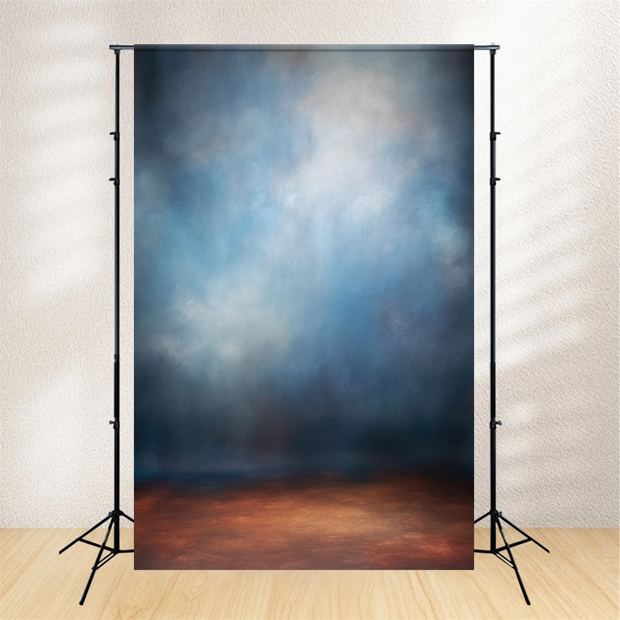 Toile de Fond Portraits Mur Abstrait Bleu Brumeux GTY2-150