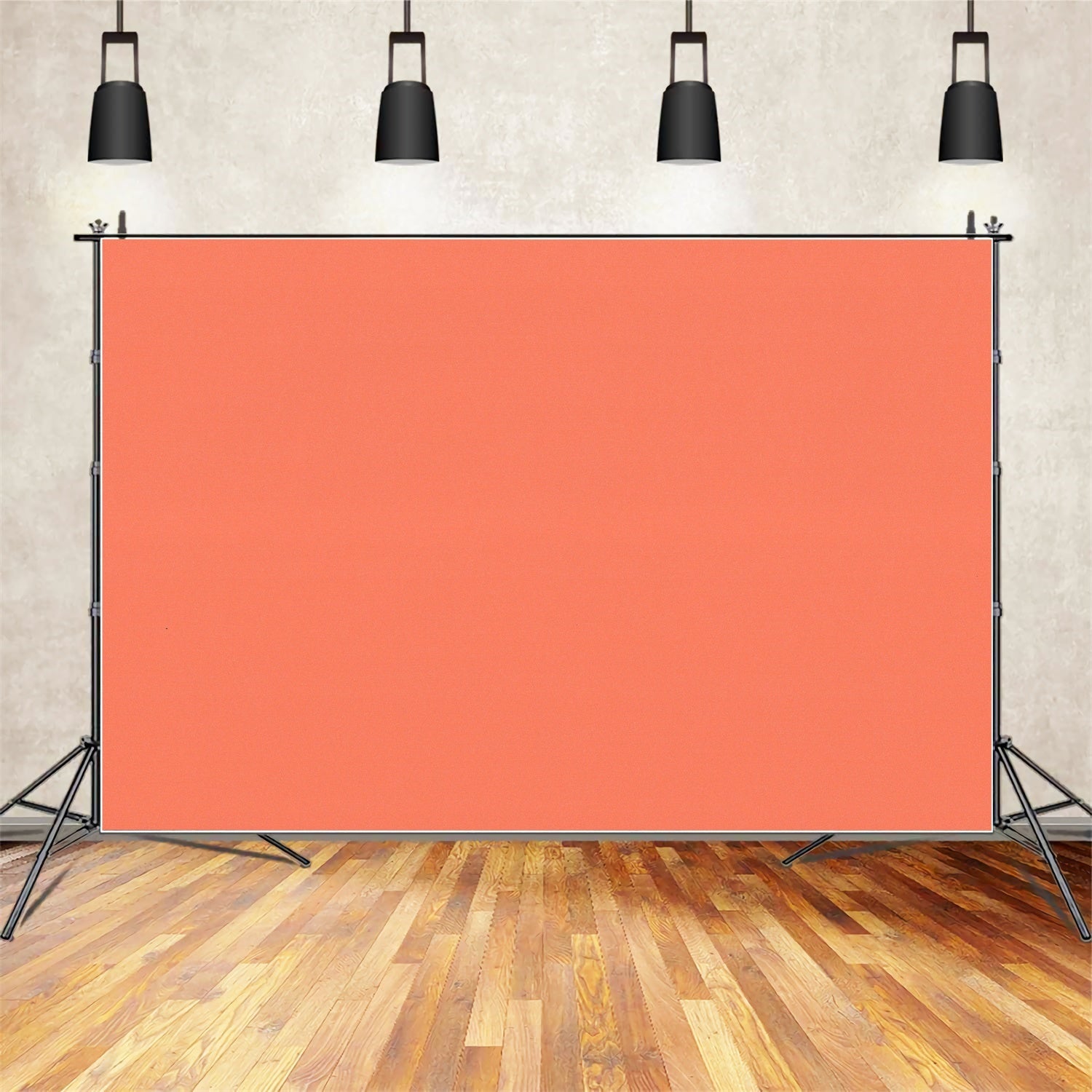 Toile de fond Orange Pêche Corail Doux GTY2-171