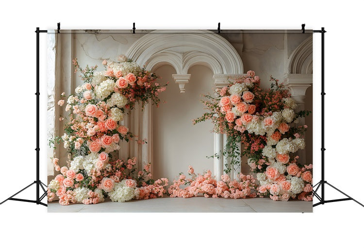 Toile de fond Maternité Floral Doux Vintage Blush GTY2-18