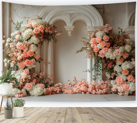 Toile de fond Maternité Floral Doux Vintage Blush GTY2-18