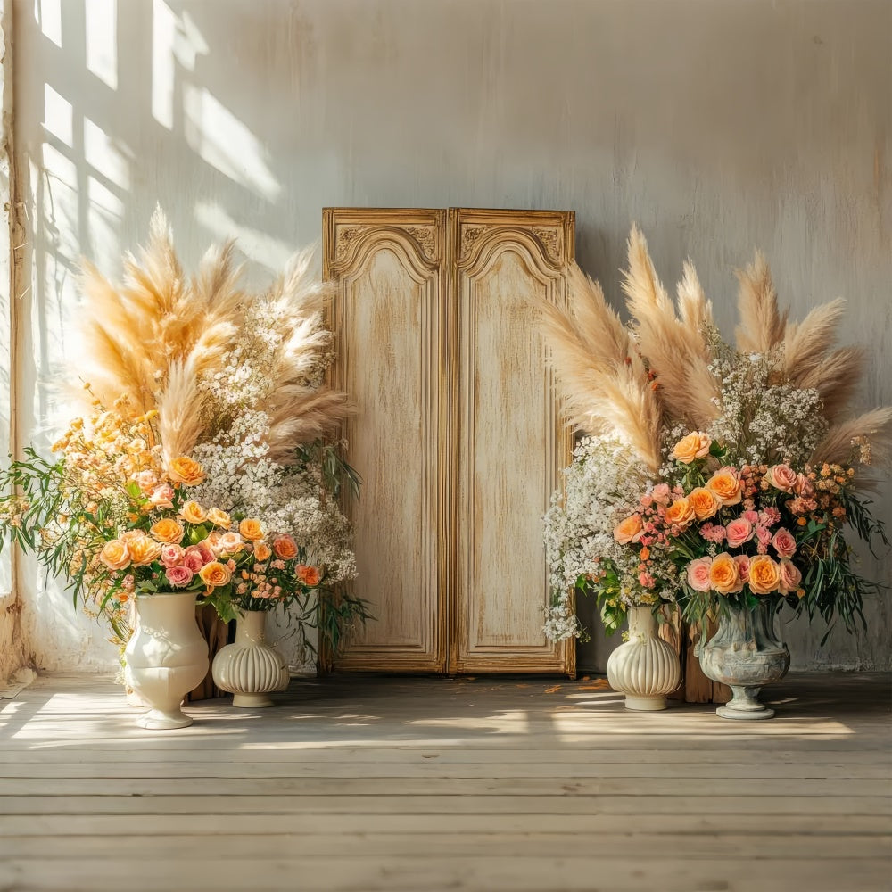 Toile de fond Maternité Décor Floral Élégant Ensoleillé GTY2-26