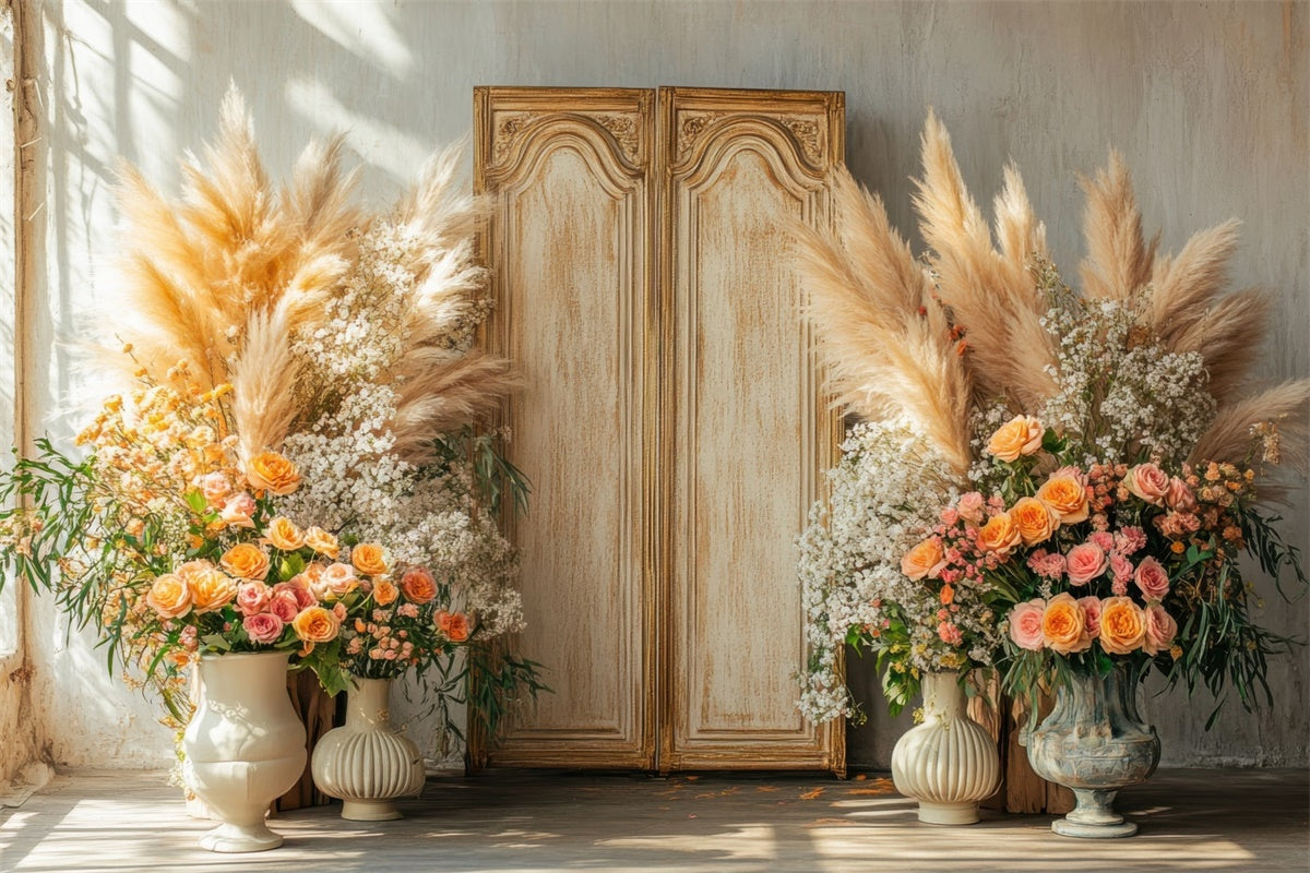 Toile de fond Maternité Décor Floral Élégant Ensoleillé GTY2-26