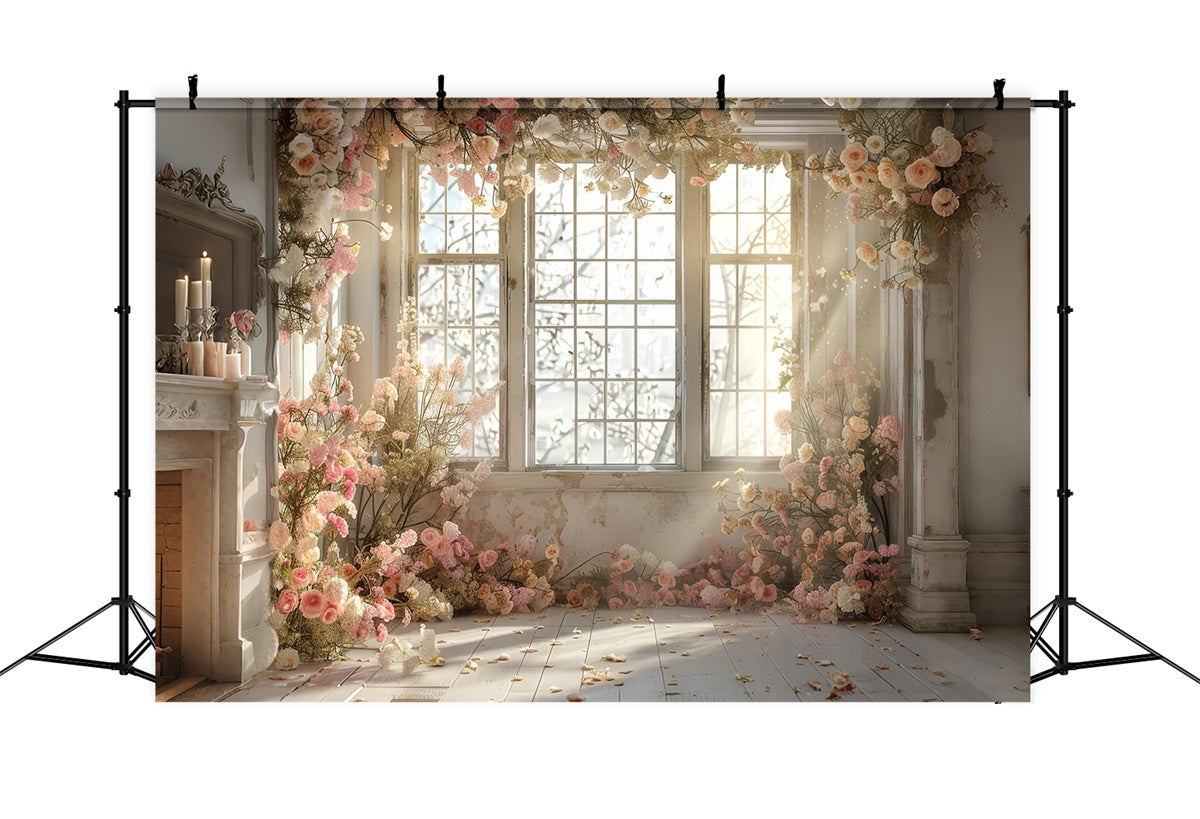 Toile de fond Maternité Charme Floral Ensoleillé Douillet GTY2-46