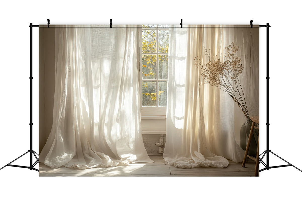 Toile de fond Maternité Voilage Transparent Ensoleillé GTY2-52