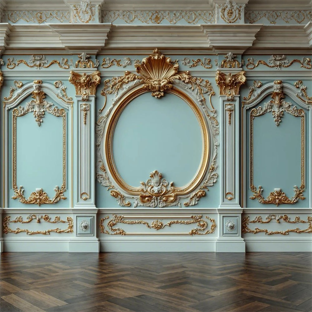 Toile de fond Maternité Mur Luxueux aux Finitions Dorées GTY2-55