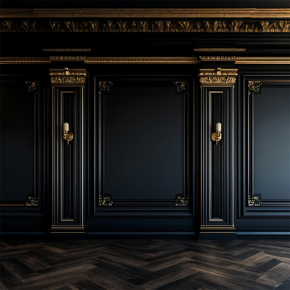 Toile de fond Maternité Mur Baroque Opulent Sombre GTY2-56