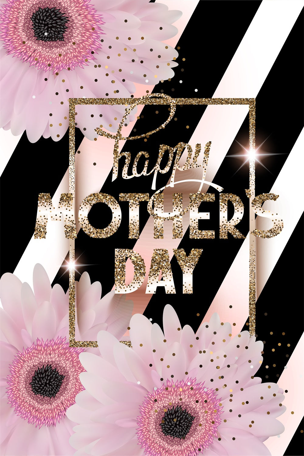 Toile de fond Fête des Mères Mode Chic Paillette Personnalisée GTY3-147