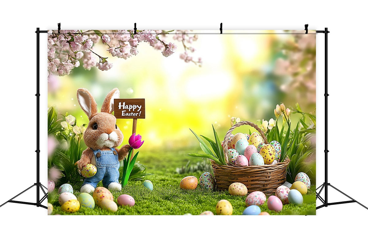 Toile de fond Studio Photo Pâques Lapin Joyeux Chasse aux Œufs GTY3-238