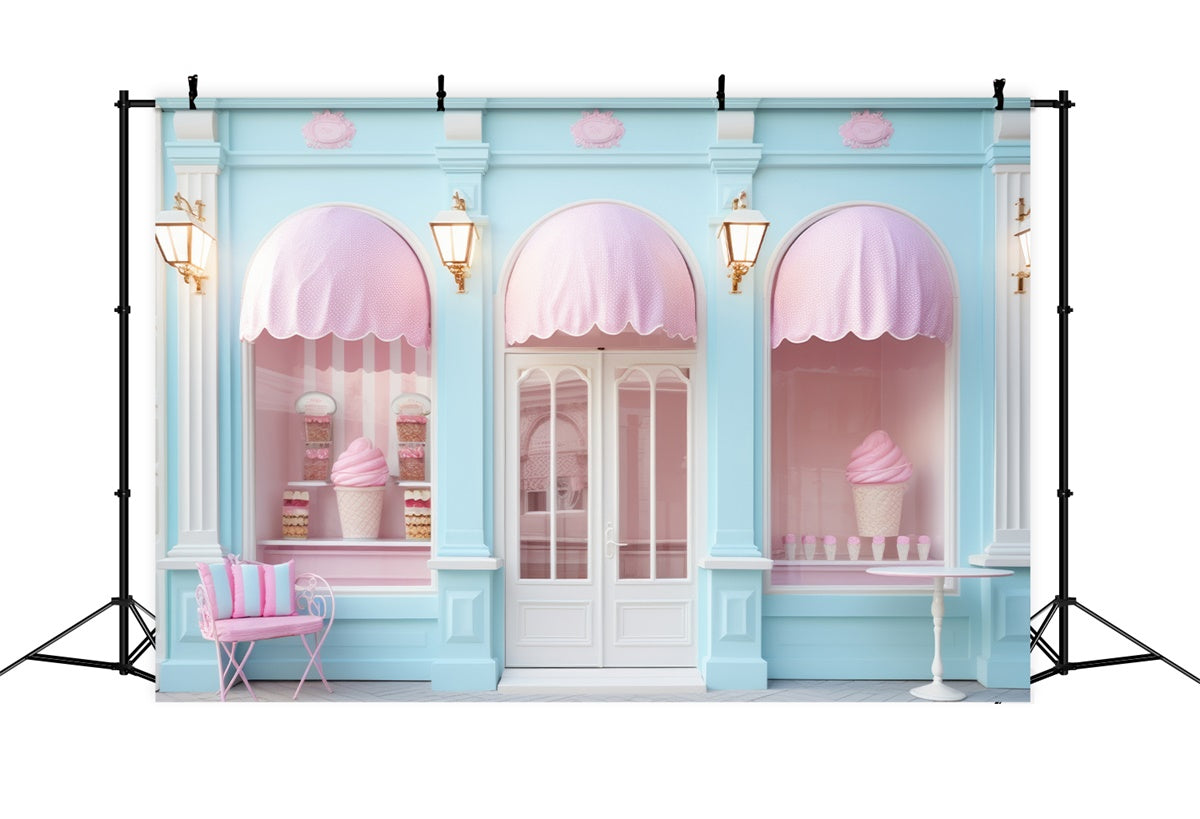 Toile de fond Été Pastel Boutique Desserts GTY3-296