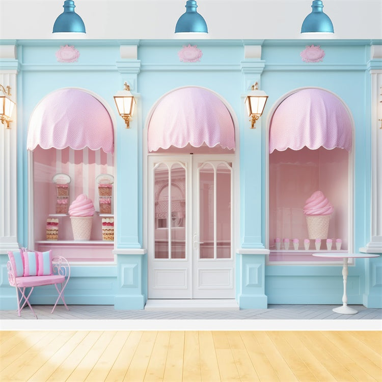 Toile de fond Été Pastel Boutique Desserts GTY3-296