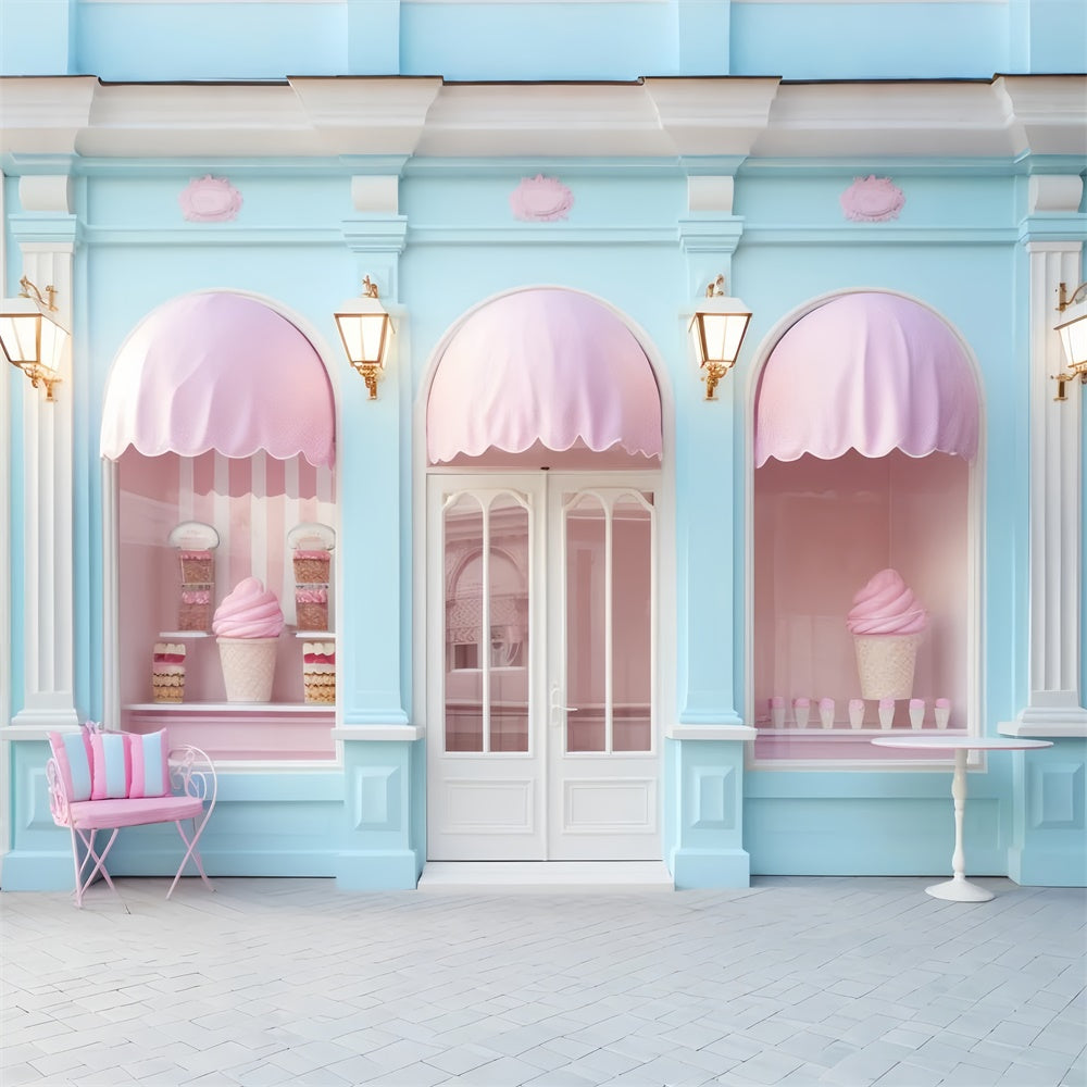 Toile de fond Été Pastel Boutique Desserts GTY3-296