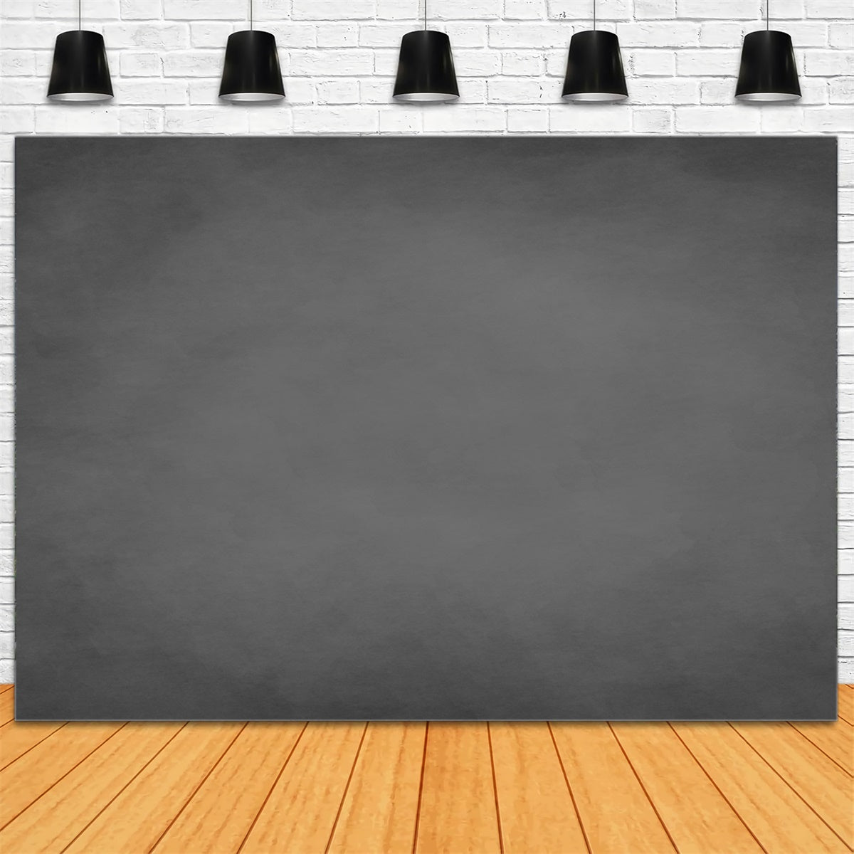 Toile de Fond Photo Grise Douce Gradient Gris Foncé GTY3-317
