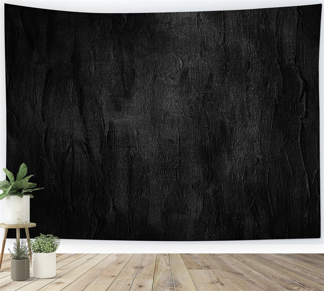 Toile de Fond Photo Noire Texturée Noir Mat GTY3-326