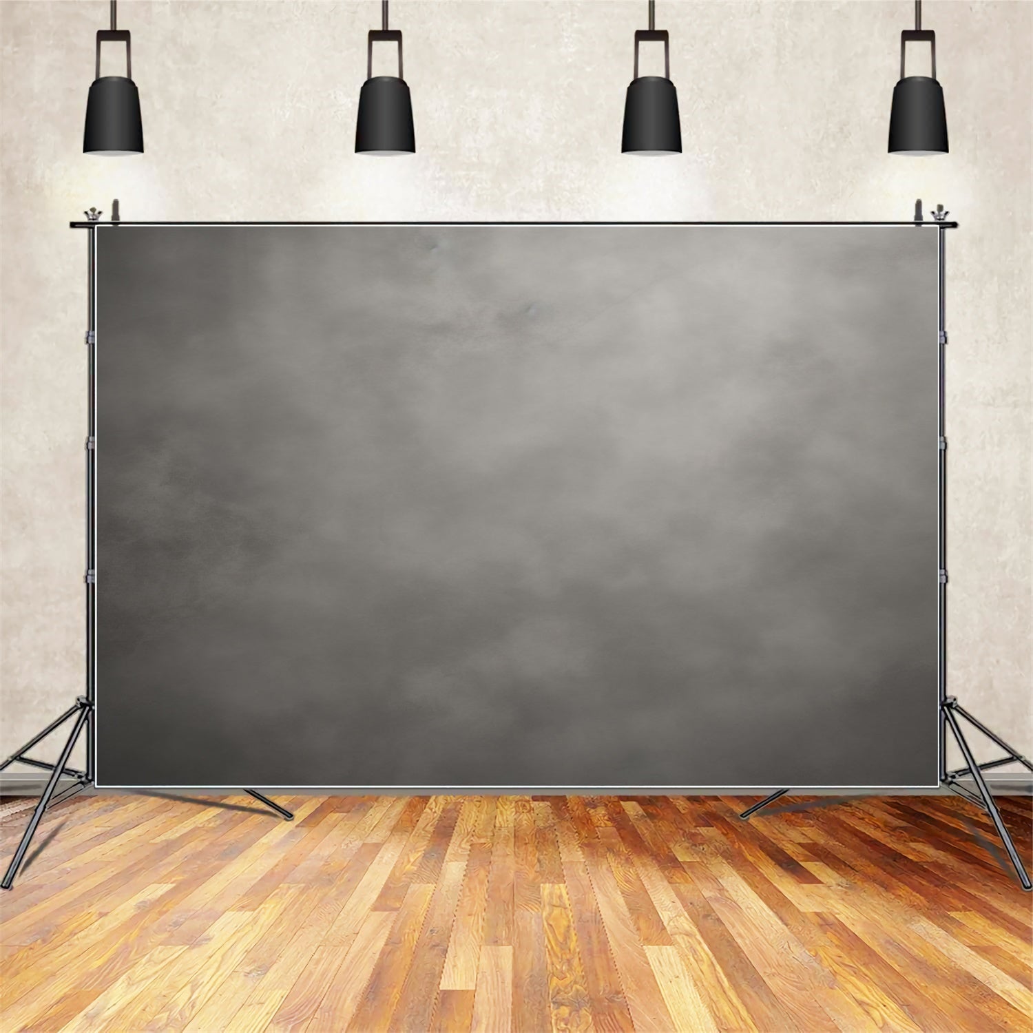 Toile de Fond Photo Grise Cendre Noire Brume Studio GTY3-335