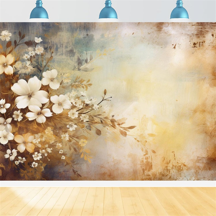 Toile de Fond Photo de Tête Floral Rustique Dégradé GTY3-347