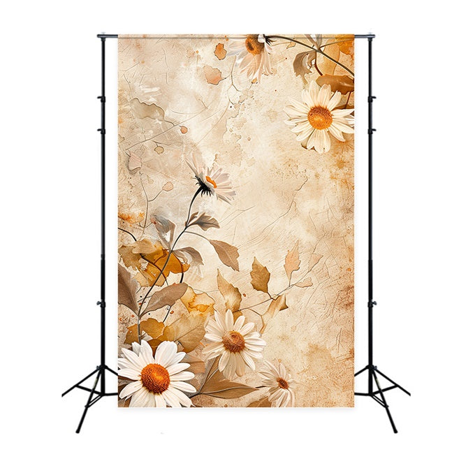 Toile de Fond Photo de Tête Pétales Daisy Rustiques GTY3-350