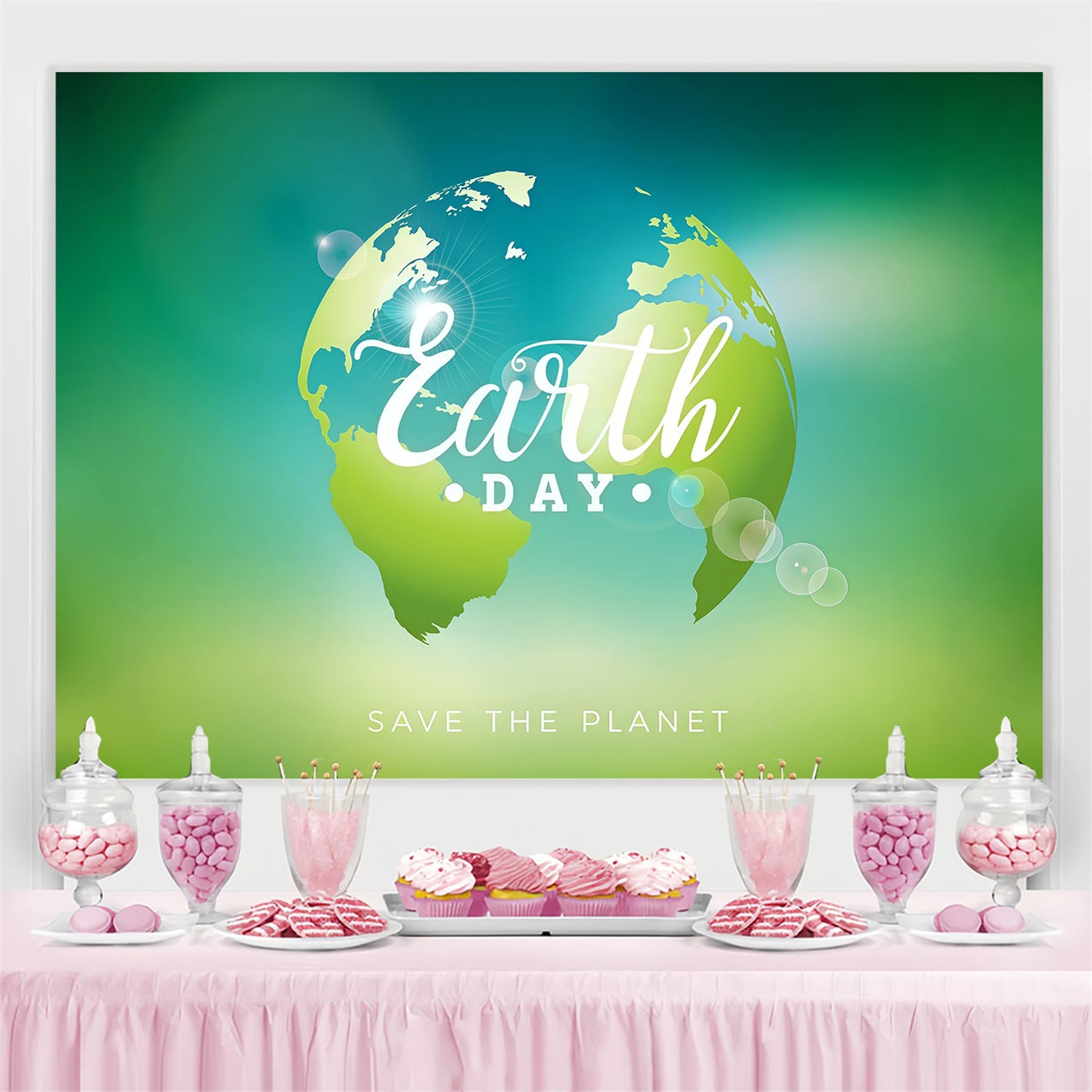 Toile de fond Joyeuse Journée de la Terre Planète Verte Éco Paisible GTY3-62
